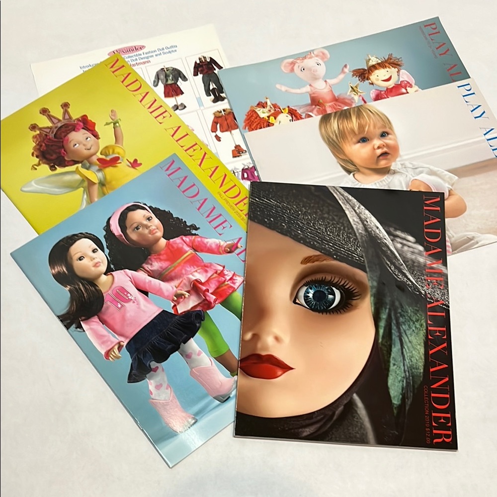 LOT 6 Madame Alexander Collection Promotional CATALOGS Color Glossy Collectible